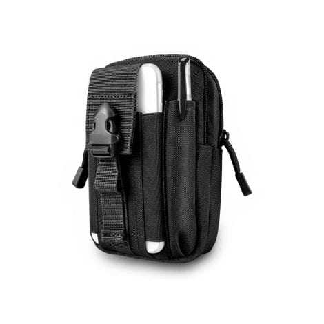 Sac Tactique Ceinture, Sac Homme Leskyair en Nylon pour Téléphone, Camping, Randonnée, Vélo, Escalade et Voyage.