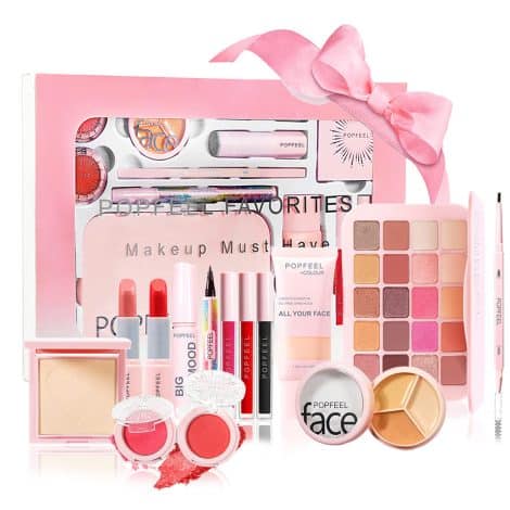 Coffret beauté professionnel MKNZOME : un kit de maquillage idéal pour filles, adolescentes et femmes. Une super idée cadeau beauté !