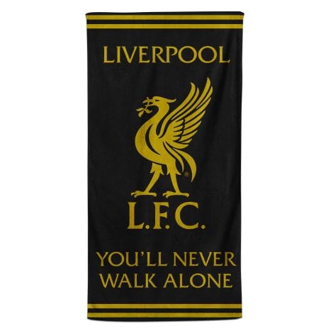 Serviette de bain Liverpool FC, 100% coton, idéale pour adolescents, hommes et enfants, 70 x 140 cm.