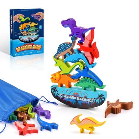 Jouet en bois Dinosaure pour garçon 3-7 ans : GeschenPark, le cadeau de Noël parfait.