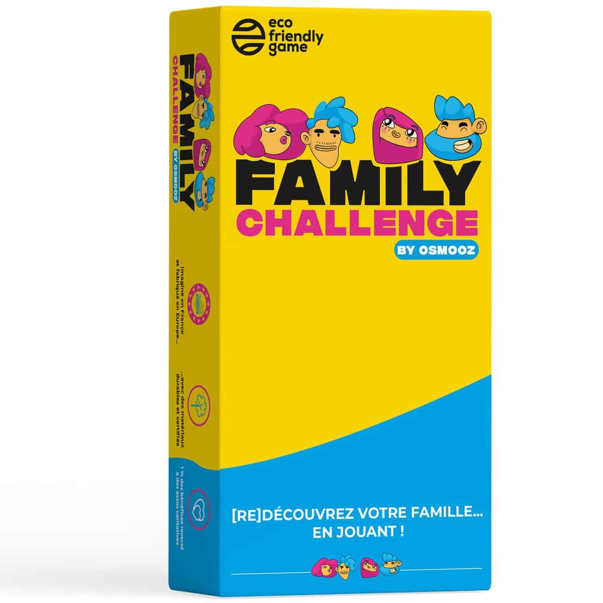 Family Challenge - Jeux de société Famille - Questions et Défis Amusants pour Enfants et Adultes - Jeu de Cartes dès 8 Ans by Osmooz