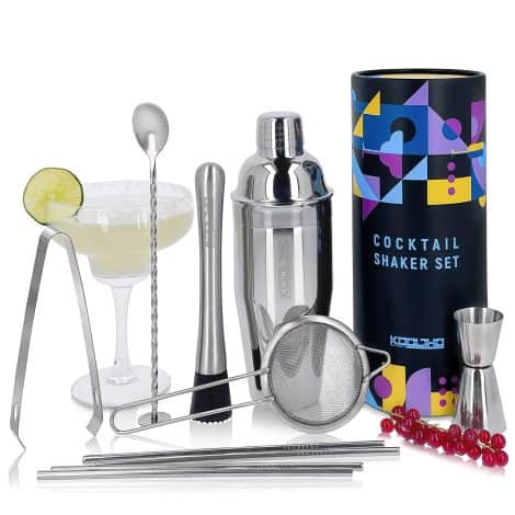 Ensemble à cocktails Mojito : cadeau original pour hommes et femmes, avec tous les accessoires nécessaires.