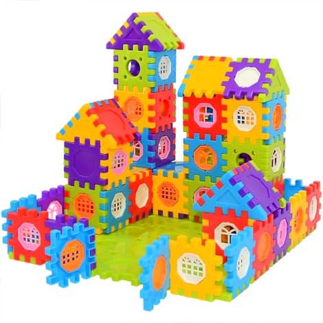 Kits de construction géants TOMYOU – 160 blocs – Jouets éducatifs emboîtables pour petits et enfants.