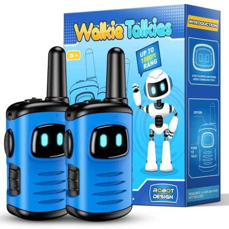 Talkie-Walkie Enfants EUCOCO, Jouet pour Garçon de 3 à 12 Ans, Cadeau de Noël pour Jeux d’Extérieur.