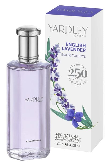 EDT YardleyLondon Lavande Anglaise : Parfum féminin de 125 ml.