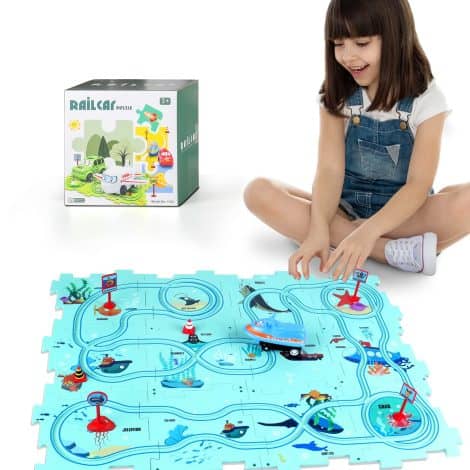 Piste de Puzzle en Plastique KADAYAYA pour Enfants de 3 à 6 ans – Jouet Éducatif Montessori.