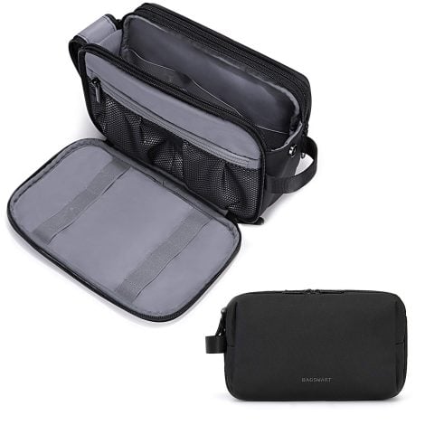 Trousse de toilette imperméable et spacieuse pour homme et femme, par Bagsmart. Pratique et organisée !