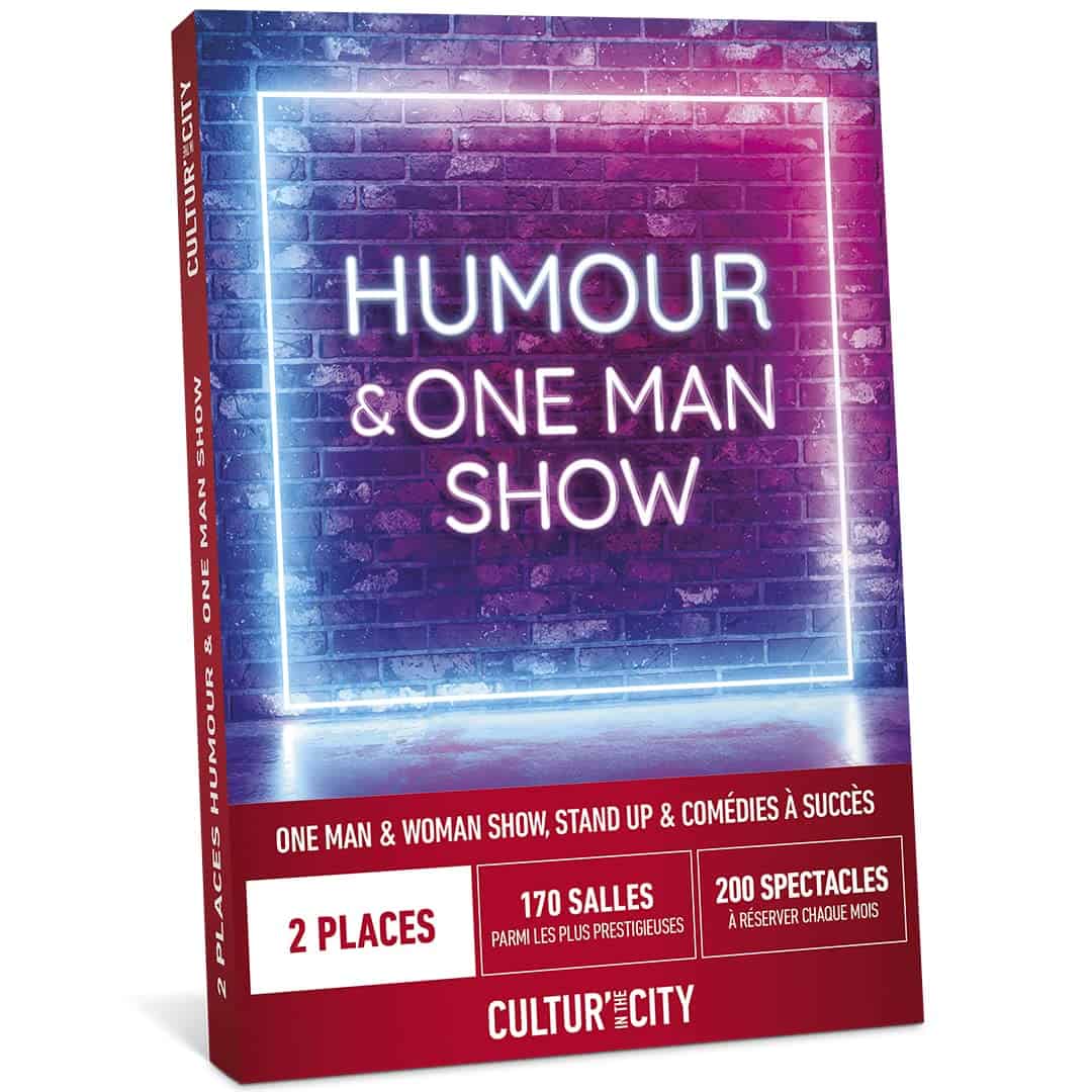 Cultur’in The City - Coffret Cadeau - Divertissement - Humour & One-Man-Show - 2 Places