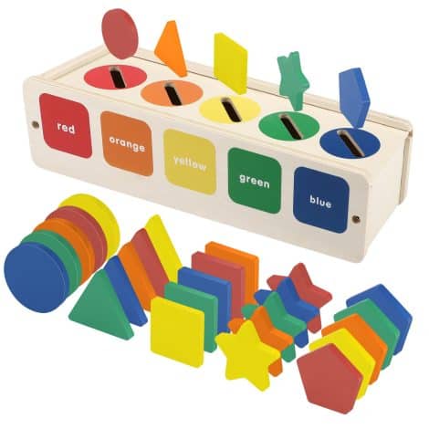 Jouet Montessori Empilable pour les Tout-Petits de 1 à 3 ans, Avec Différentes Couleurs. Cadeau Éducatif pour Garçons et Filles de 2 ans.