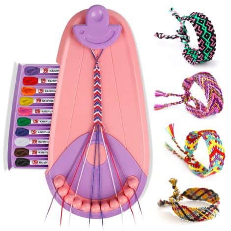 Kit de fabrication de bracelets d’amitié pour les filles de 6 à 12 ans – Jouet créatif DIY, parfait cadeau d’anniversaire.