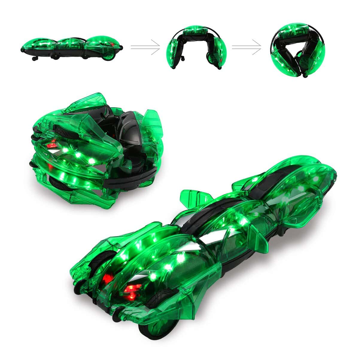 LED Voiture Telecommandé - Voiture Rc à 360° de Roulis Cascadeur,Jouet Enfant 5 6 7 8 9 10 11 12 Ans Garcon Fille,Noël, Anniversaire, Halloween, Pâques, Cadeaux pour les Enfants