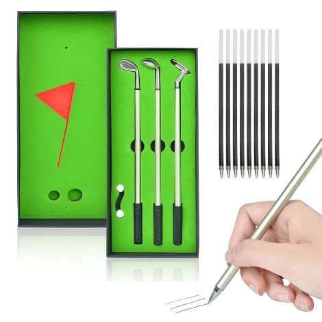 Lot de 3 stylos de golf HENGBIRD, parfait pour les passionnés de golf, idéal pour offrir.