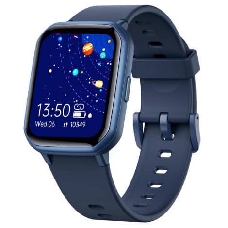 Montre connectée Slothcloud pour enfants, étanche IP68, avec 19 modes sportifs, podomètre, fréquence cardiaque, sommeil. Convient aux 6-12 ans.