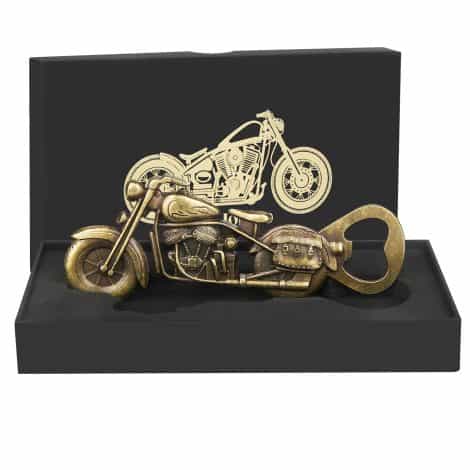 Ouvre-bouteille moto personnalisé dans une boîte cadeau : cadeau idéal pour homme pour toute occasion.