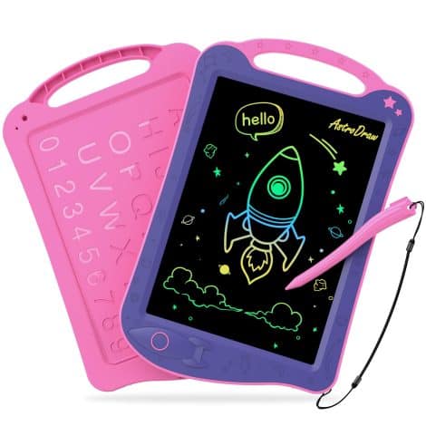 Tablette AstroDraw de HOMESTEC, un cadeau parfait pour filles de 2 à 6 ans, pour dessiner et écrire.