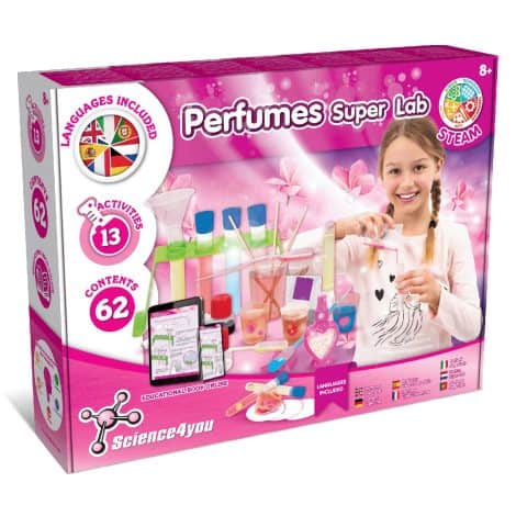 Laboratoire de Parfum pour Enfants Science4you – Jeux de Fabrication de Parfums, kits Éducatifs de Sciences +13 Expériences, Cadeau pour 8-12 Ans