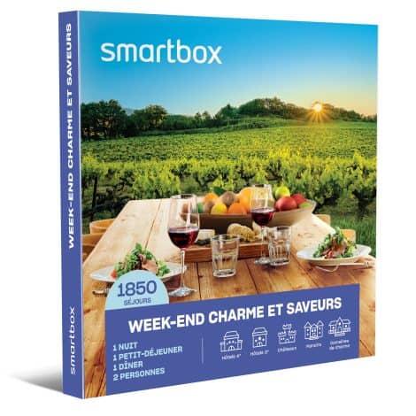 Coffret cadeau Smartbox : Séjour romantique de 2 ou 3 jours dans nos régions – Cadeau voyage pour 2 personnes.