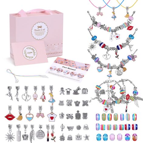 Bijoux pour enfants filles, bracelet, activités créatives, jouets de fabrication, idée cadeau pour ado fille enfant.