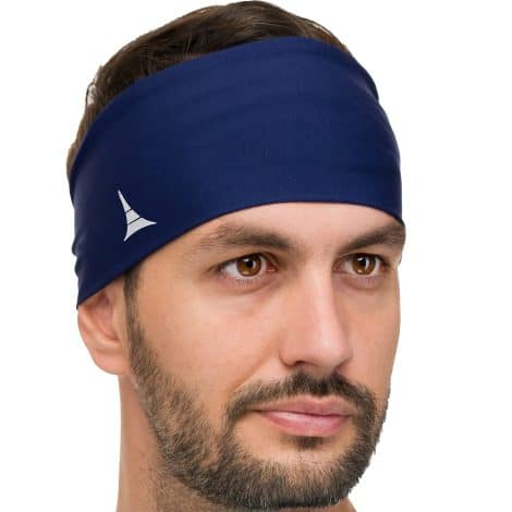 Bandeau sport extensible pour homme et femme, anti-transpiration, idéal pour le running, cyclisme, basket, yoga, fitness – Fabriqué en Europe.