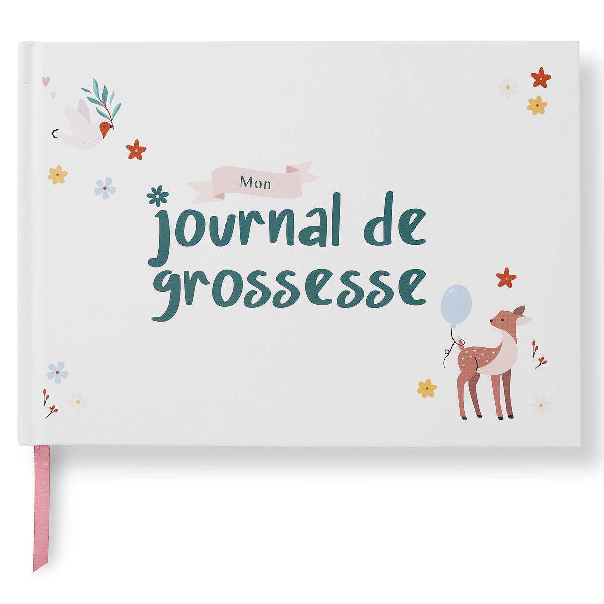 Journal de Grossesse à Offrir - Livre Grossesse de Luxe pour Futures Mamans – Carnet de Grossesse comprend Calendrier, Scrapbook, Check-list, Organisateur et Livre de Naissance Souvenirs (Animaux)