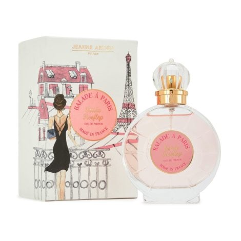 Parfum pour femme Balade à Paris – Soirée Rooftop, flacon vaporisateur 100ml, fabriqué en France à Grasse JEANNE ARTHES.