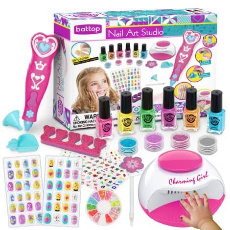 Kit de manucure pour enfants LemonDream, cadeau parfait pour les filles de 7 à 12 ans, idéal pour anniversaires et fêtes.