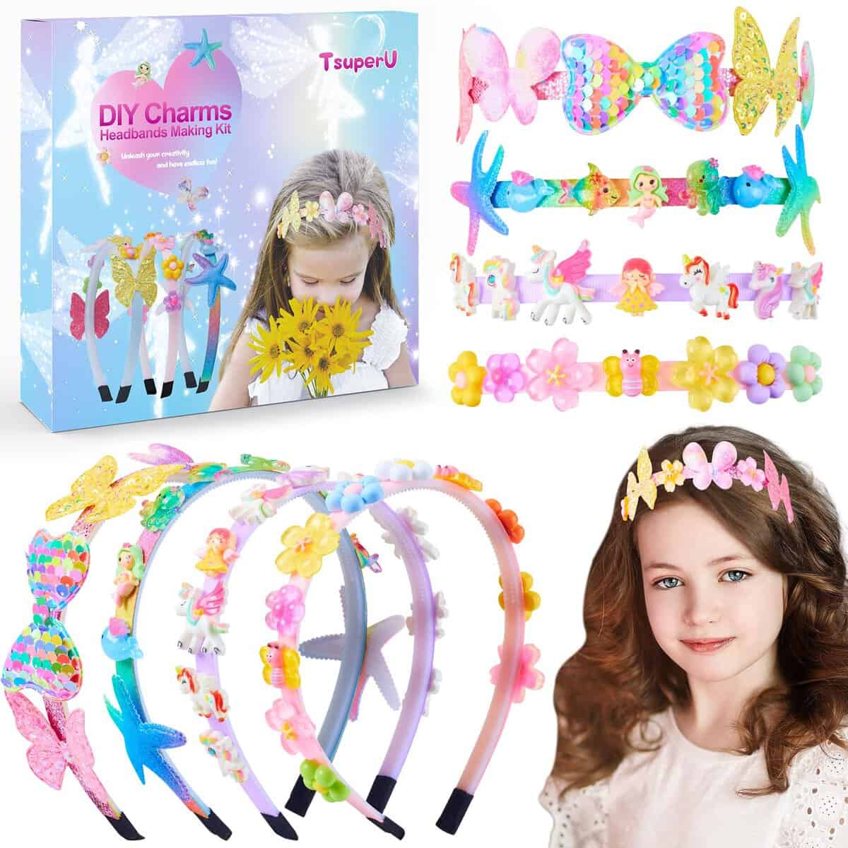 Cadeau Fille Jouet Fille 6-12 Ans Serre Tete Kit Bricolage Enfant, Calendrier De L'Avent Idee Cadeau Noel Rigolo Accessoire Cheveux Fille, Cadeau Anniversaire Licorne Jouet Loisir Creatif Jeux Enfant