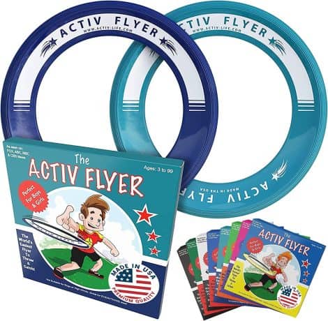 Pack de 2 frisbees Activ Life Ultimate volent droit sans vous blesser – plus légers pour enfants, jeux de plage sains. Jeux plein air pour enfants et adultes!