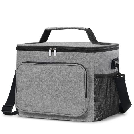 Sac de pique-nique pliable et imperméable de 15L pour garder les repas frais lors de déjeuners au bureau, à l’école, à la plage ou en voyage.