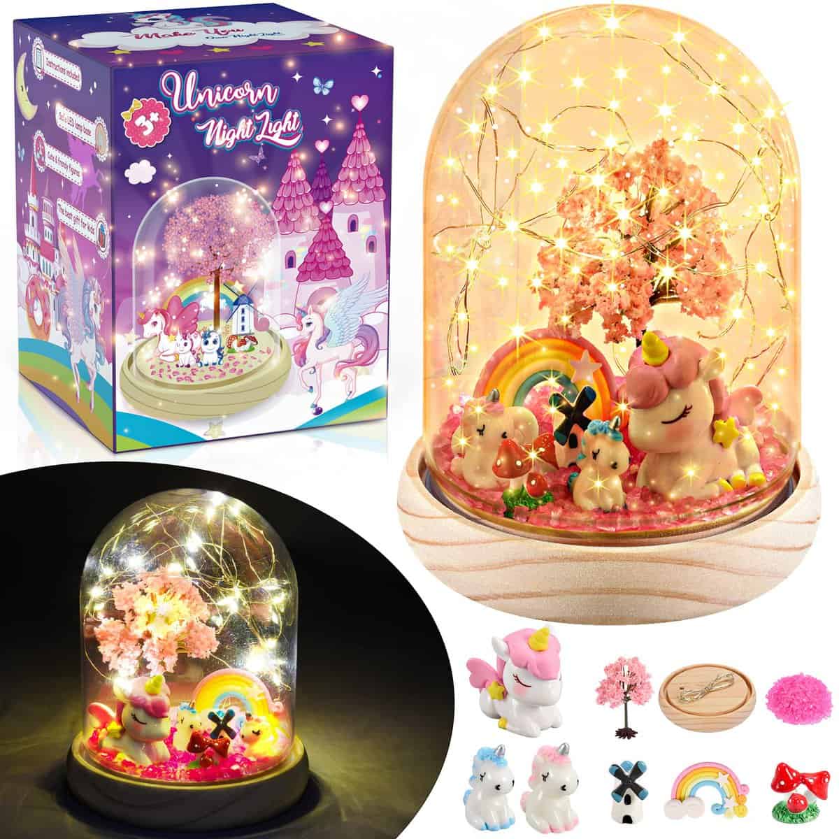 Gralal Cadeau Fille 4 5 6 7-10 Ans,Activité Manuelle Enfant 4-10 Ans Licorne Jouet Bricolage Enfant Cadeaux Licorne pour 4-10 Ans Filles Enfants Jouet Fille 4 5 6 7 8 Ans Cadeau Noel Enfant