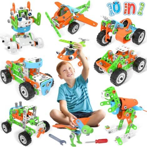 Jeu de construction MOONTOY pour enfants de 5 ans, cadeau de luxe éducatif STEM pour Noël ou anniversaire.