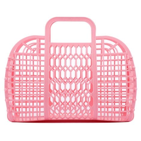 Sacs gelée BABANA – Accessoires plage femme polyvalents | Idéaux pour les vacances (grand) – Rose clair.