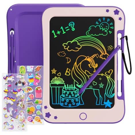 Tablette de dessin éducative LCD 8,5 pouces, cadeau d’anniversaire et de Noël pour enfants de 3 à 7 ans.