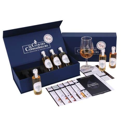 Coffret Découverte de Whiskies du Monde 6 x 40ml – Pour seuls ou en couple – Le Club des Connaisseurs – Cadeau pour Homme.