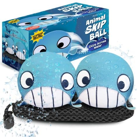 Boules bondissantes de baleine – Jeux d’extérieur, bain, ou piscine pour enfants de 3 à 10 ans. Parfaits cadeaux pour garçons ou filles.