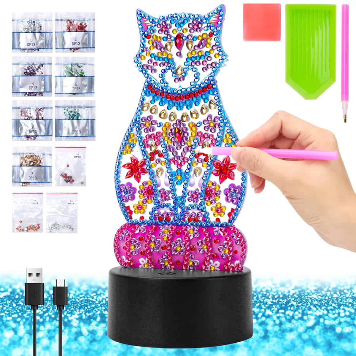 Aadeau pour Fille De 5-10 Ans: Idée Cadeau Fille 5 6 7 Ans Activités Manuelles Enfants 8 9 10 Ans Jouet 11 12 Ans Fille Loisir Creatif Enfant 10 Ans Chat Jouet