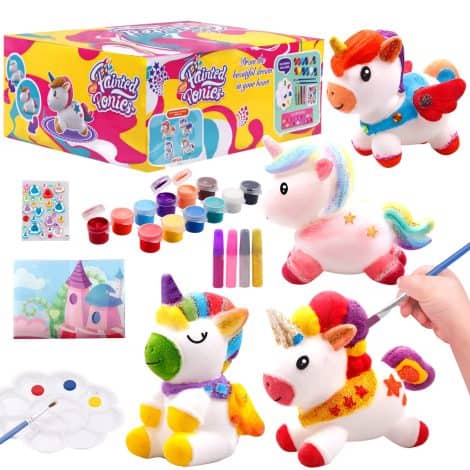 Licorne en peluche Aliex, cadeau idéal pour les filles de 3 à 10 ans lors d’un anniversaire ou Noël.