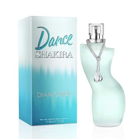 Parfums Shakira – Dance Diamonds par Shakira, Eau de Toilette pour Femmes – Tenue Longue – Charmant, Frais et Féminin – Notes Florales, Fruitées et Ambrées – Idéal pour la journée – 50 ml.