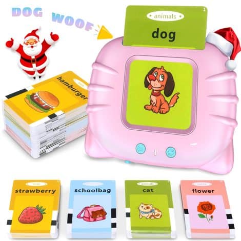 Cartes Flash Sonores pour Jeunes Enfants, Jouets d’Orthophonie pour l’Autisme de 224 Mots, Jouets Éducatifs Préscolaires, Cadeau pour Enfants de 2 à 5 Ans.