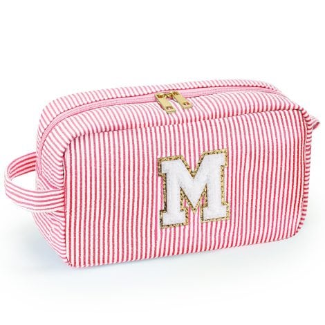 Trousse de maquillage personnalisée rose pour femmes : l’accessoire de voyage parfait pour son anniversaire !