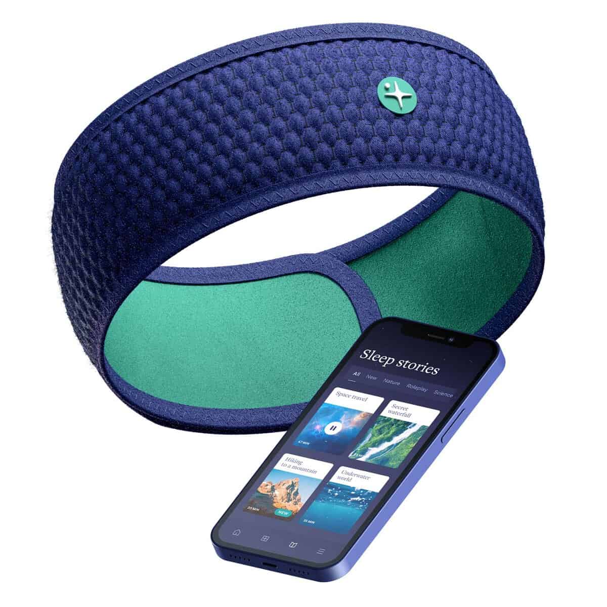 HoomBand Casque Audio Bluetooth Sommeil | Bandeau pour s'endormir, sans Fil, Voyage | Appli Gratuite, Histoires Hypnotiques, Méditations Guidées conçues par des spécialistes du Sommeil | Améliorée