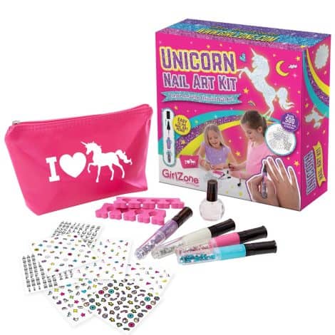 Studio de Nail Art Licorne – Décorations Licorne pour les Ongles – Maquillage et Coffret Nail Art pour Enfants – Loisirs Créatifs pour Filles de 5 à 11 ans.