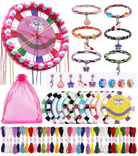 Paraphrased: Coffret Bracelet Fille Ophy, cadeau créatif avec fils, cartes et jouets DIY pour les filles de 6 à 12 ans. (15 words)