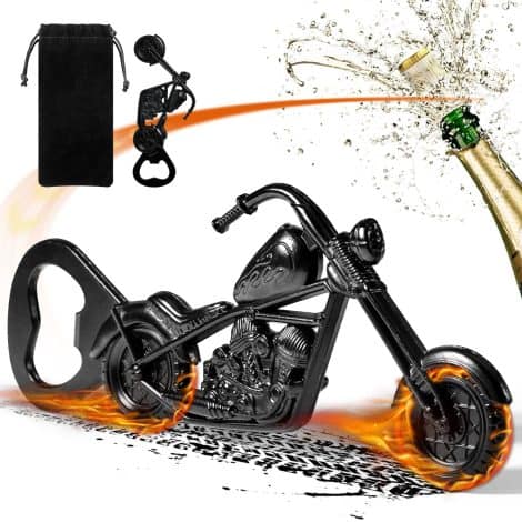 Ouvre-bière Chopper LKKCHER, cadeau idéal pour homme, papa, grand-père. Parfait pour Noël, anniversaire, fête des pères.