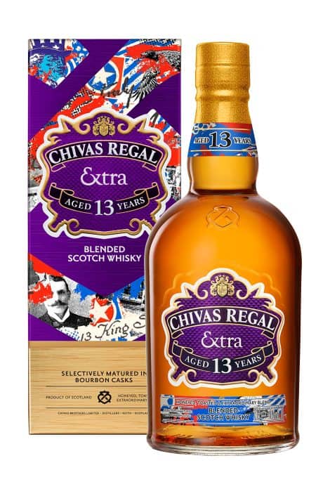 Whisky écossais Chivas Regal 13 ans avec une finition de Bourbon Extra – 40%, 70cl.