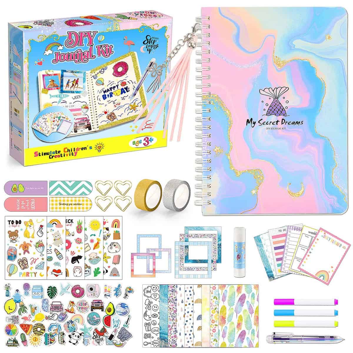 Anginne Kit de Scrapbook à Faire Soi-Même pour Enfant, Carnet Secret