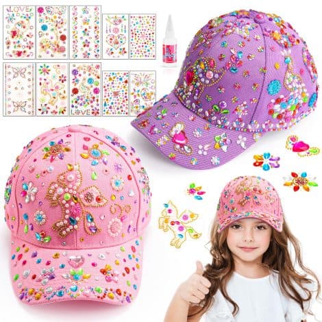 Coffret créatif pour fille de 8 à 10 ans : activités manuelles, jouet de Noël, casquette et bricolage.