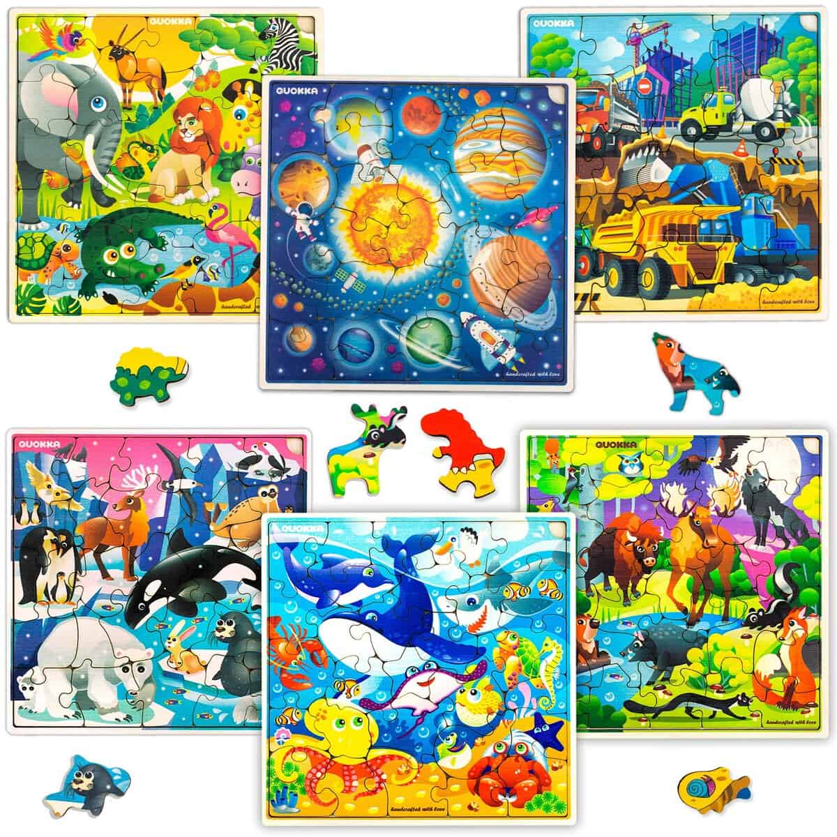 Puzzle en Bois pour Enfants de 4 à 8 Ans et 6 Ans pour Enfants de 3 à 5 Ans – Jouets Cadeaux pour garçons et Filles de 6 à 7 an