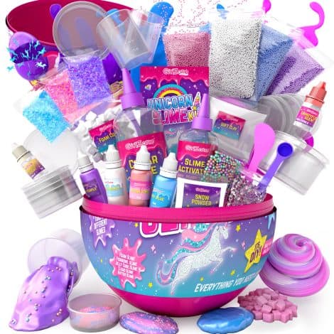 Coffret Licorne Surprise Slime – Kit créatif avec Fabrique à Slime Étincelant, Loisirs Créatifs Enfants.